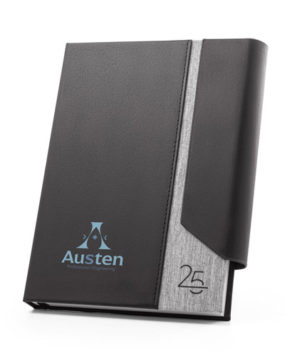 Brindes Personalizados - Agenda A5 em PU Reciclado Personalizada