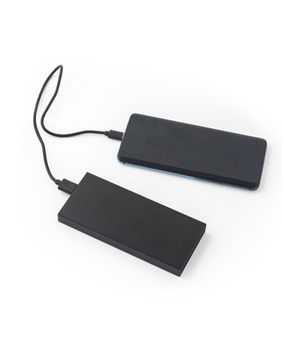 Bateria Portatil em Aluminio Reciclado Personalizada