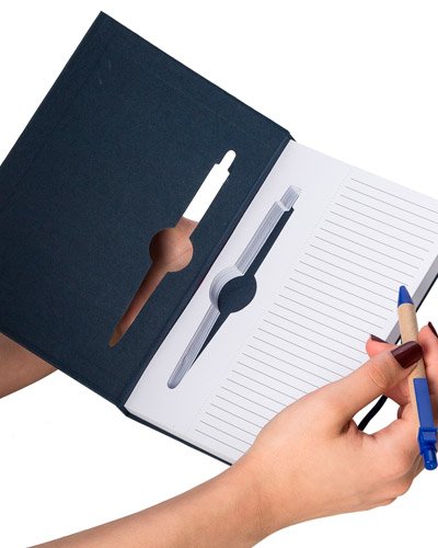 Bloco de Anotações com Mini Caneta
