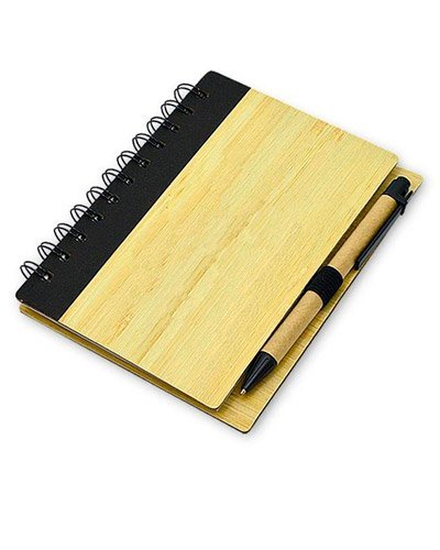 Brindes Personalizados - Bloco Promocional com capa de Bambu