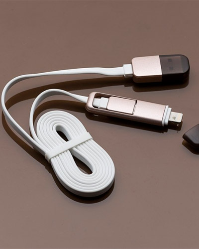 Brindes Personalizados - Cabo de Dados USB para Carregador Portátil Personalizado