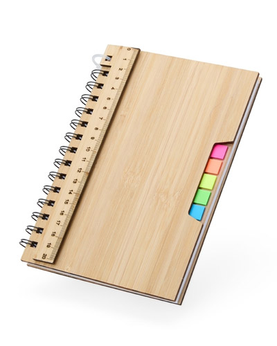 Brindes Personalizados - Caderno A5 Bambu Personalizado