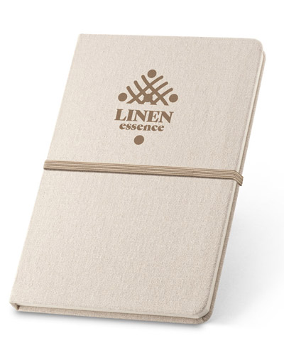 Brindes Personalizados - Caderno A5 Personalizado em linho