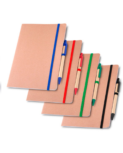 Brindes Personalizados - Caderno em Kraft Personalizado para Brinde