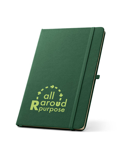 Brindes Personalizados - Caderno Reciclado com Capa Dura Personalizado