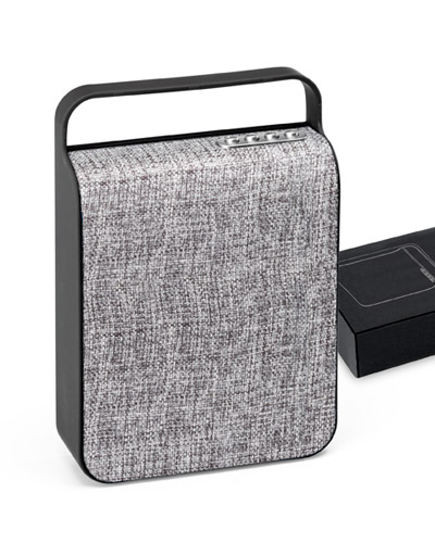 CAICA DE SOM ABS PORTATIL PERSONALIZADA