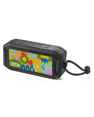 CAIXA DE SOM COMPACTA PORTATIL PERSONALIZADA