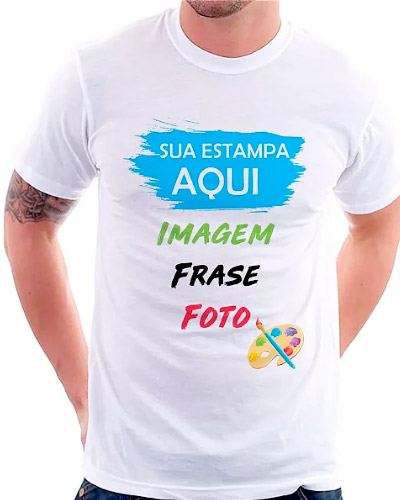 Camisa Masculina De Poliester Personalizada