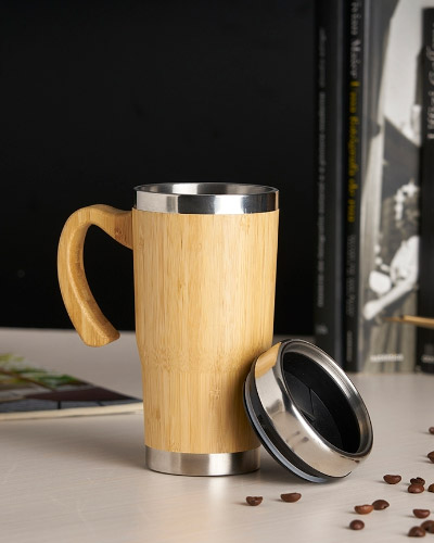 Caneca de Bambu Personalizada