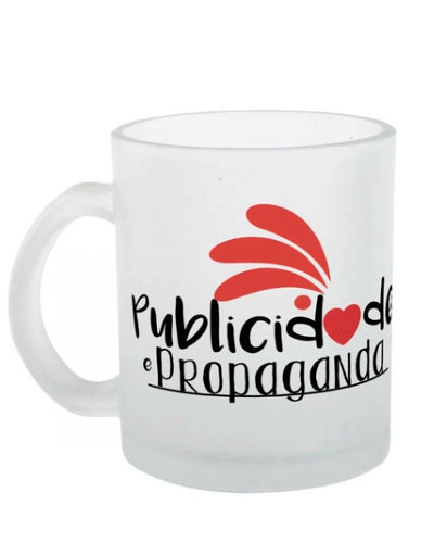 Brindes Personalizados - Caneca de Vidro Jateado Personalizada