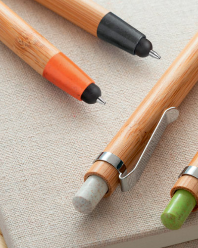 Brindes Personalizados - Caneta Bambu Personalizada Para Brindes