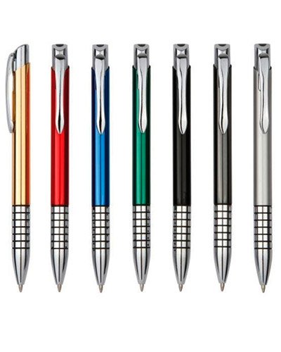 Caneta de Metal Prateada Personalizada