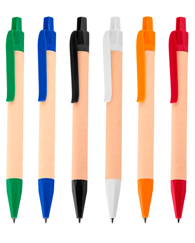 Brindes Personalizados - Caneta de Papel Kraft Personalizada para Brinde