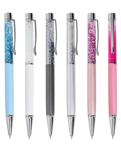 Caneta Metal Glitter Para Brindes Personalizada