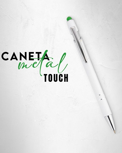 Brindes Personalizados - Caneta Metal Touch Personalizada Para Brindes