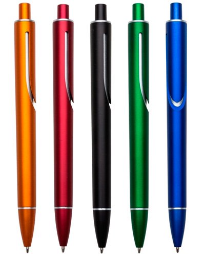 Caneta Plástica Colorida Personalizada