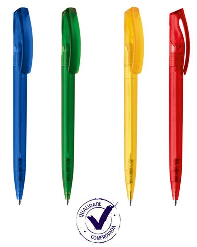 Caneta Plástica para dar de Brinde