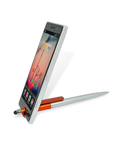 Brindes Personalizados - Caneta Touch Personalizada com Suporte para Celular