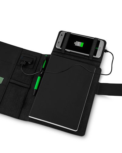 Capa para Caderno com Powerbank Personalizada