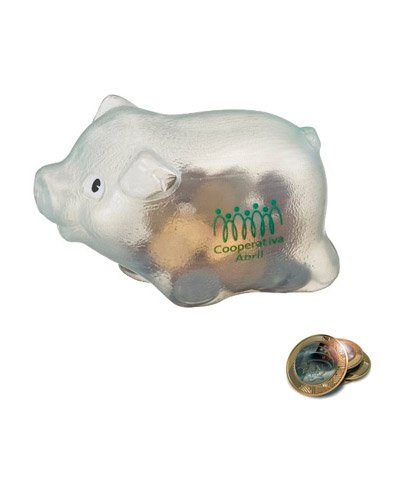 Cofre Porquinho Plástico Personalizado