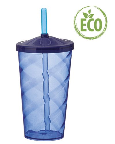 Copo com Canudo de Acrilico para Festa