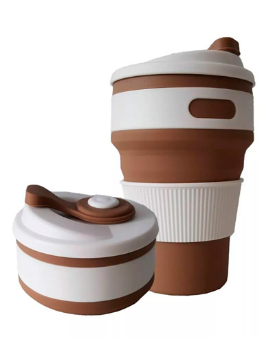 Brindes Personalizados - Copo de Silicone Retrátil Personalizado