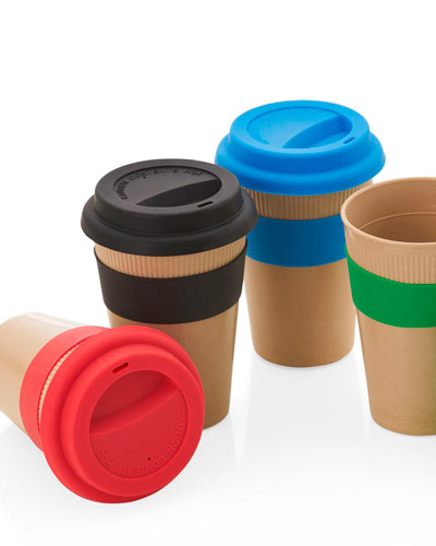 Brindes Personalizados - Copo Ecologico com Tampa de Silicone Personalizado