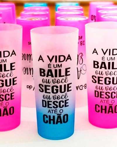 Copo Long Drink Jateado Personalizado