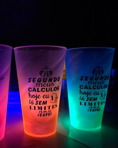 Brindes Personalizados - Copo Neon Personalizado