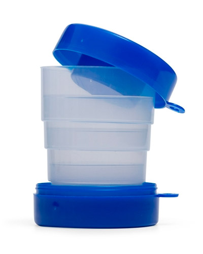 Brindes Personalizados - Copo Retrátil com porta Comprimido Personalizado