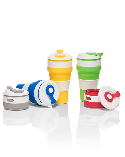 Brindes Personalizados - Copo Retrátil Silicone Personalizado