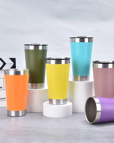 Brindes Personalizados - Copo Térmico Promocional com Abridor Personalizado