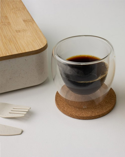 Brindes Personalizados - Copo Vidro Parede Dupla 160ml Personalizado