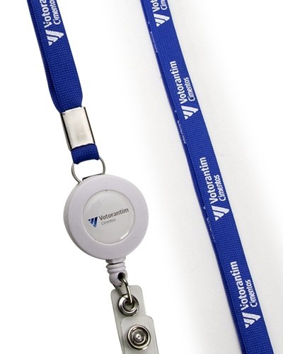 Cordão Porta Crachá Retrátil Personalizado