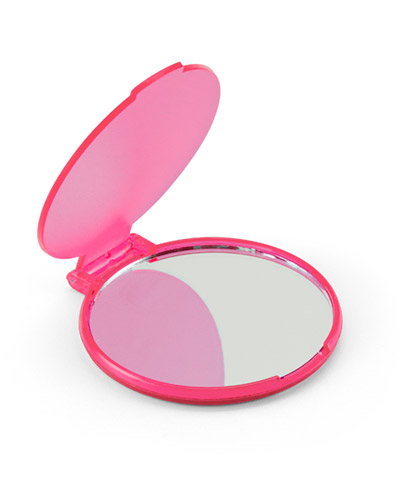 Espelho de Maquiagem Rosa Personalizado