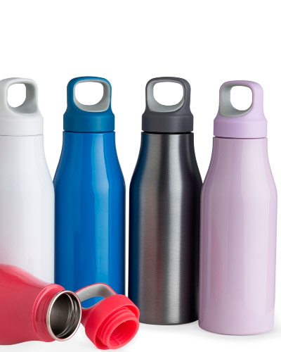Brindes Personalizados - GARRAFA DE INOX 650ML TAMPA ALCA PERSONALIZADA