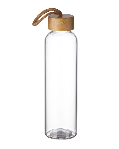 Garrafa de Vidro com Tampa Personalizada