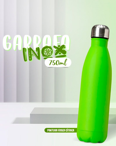 Garrafa Inox 750ml Para Brindes Personalizada