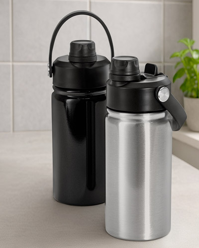 Brindes Personalizados - Garrafa termica com gravação laser corporativa