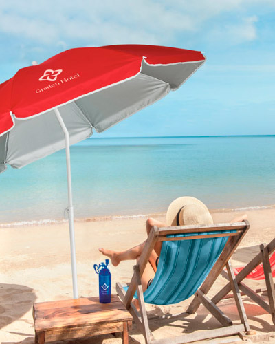 Brindes Personalizados - Guarda-sol Colorido Personalizado Para Brindes