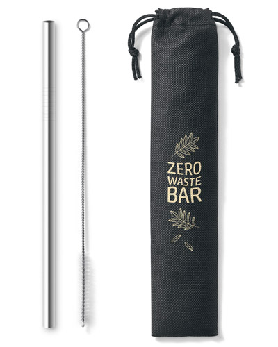 Kit Canudo de Metal com Escovinha Personalizado