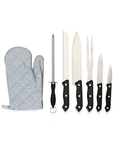 Kit Churrasco 7 Pecas Personalizado para Brinde