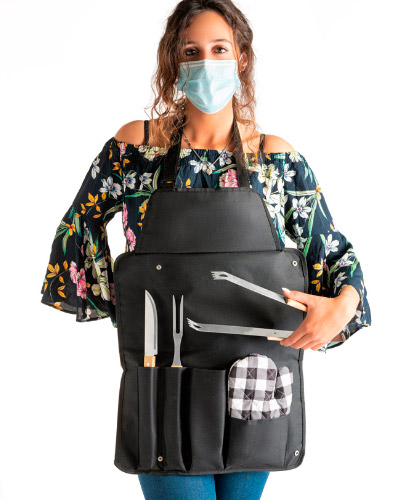 Kit Churrasco com Avental Personalizado