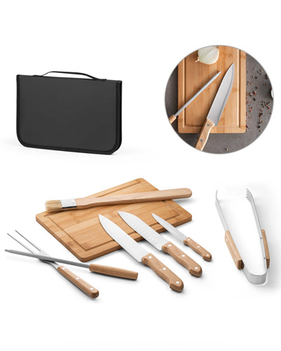 Brindes Personalizados - Kit Churrasco em Estojo com Tabua Personalizado