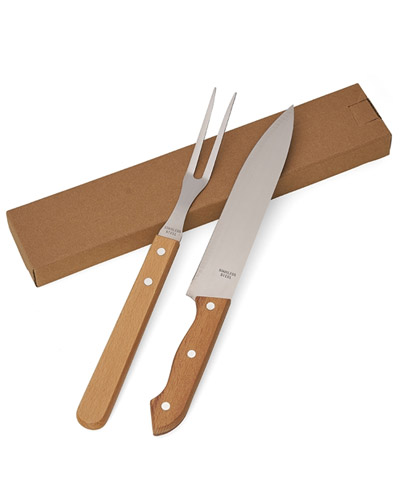 KIT CHURRASCO FACA E GARFO - PERSONALIZADO