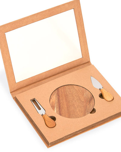 Brindes Personalizados - Kit de Facas para Queijo Personalizado