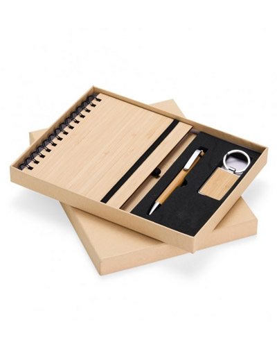 Brindes Personalizados - Kit Executivo Ecologico 3 Peças Personalizado