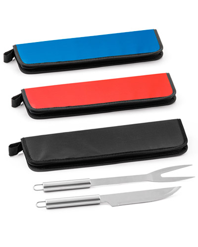 Brindes Personalizados - Kit Garfo e Faca para Churrasco Personalizado
