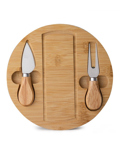 Brindes Personalizados - KIT QUEIJO REDONDO PERSONALIZADO 3 PECAS