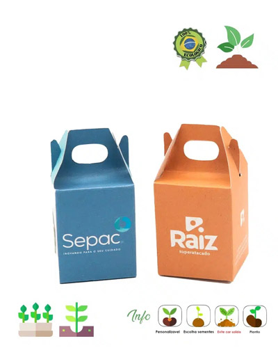 Brindes Personalizados - Kit Semente Magica Personalizado